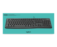 Logitech K120 Keyboard czarna USB - 57307 - zdjęcie 8
